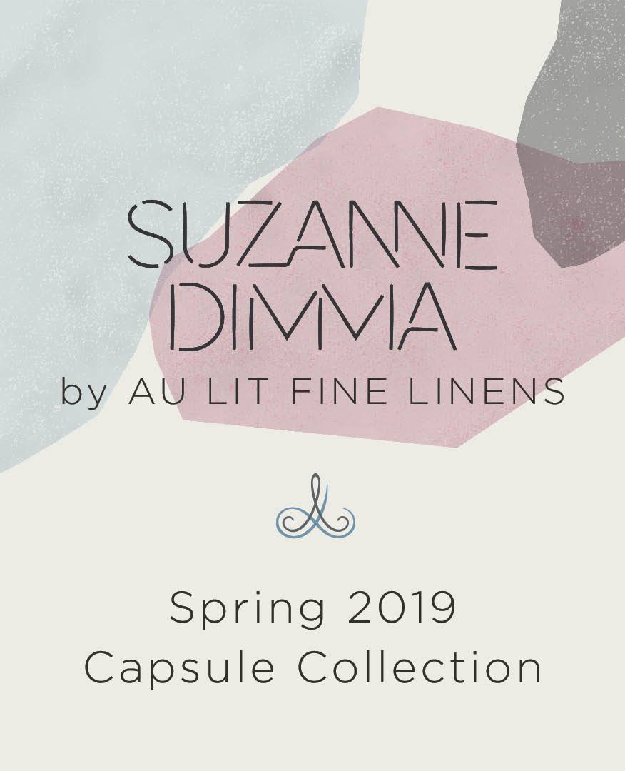 Suzanne Dimma x Au Lit Fine Linens: 2019 Capsule Collection
