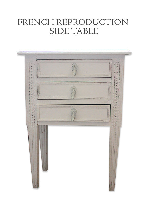 French Reproduction Side Table: 30% OFF