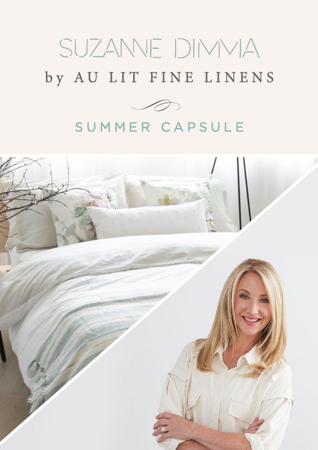 Suzanne Dimma X Au Lit Fine Linens: Summer Capsule