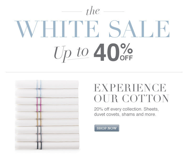 4 Ways to Shop Our White Sale
