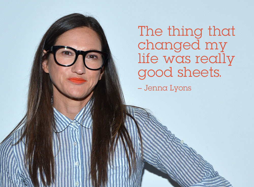 J. Crew's Creative Director, Jenna Lyons Says Good Sheets Changed Her Life