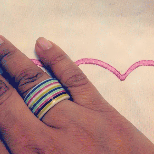 Embroidery Mood Ring