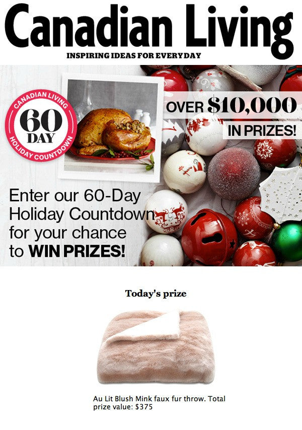 Canadian Living 2013 - Holiday Countdown Contest