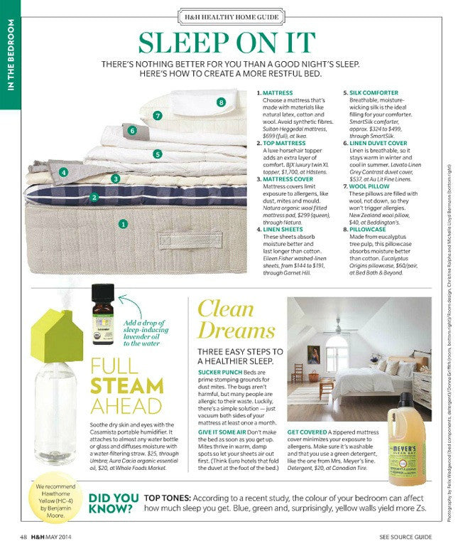 House & Home May 2014: Sleep On It