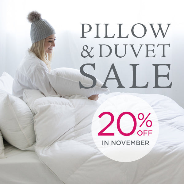 Our November Pillow & Duvet Sale is ON!