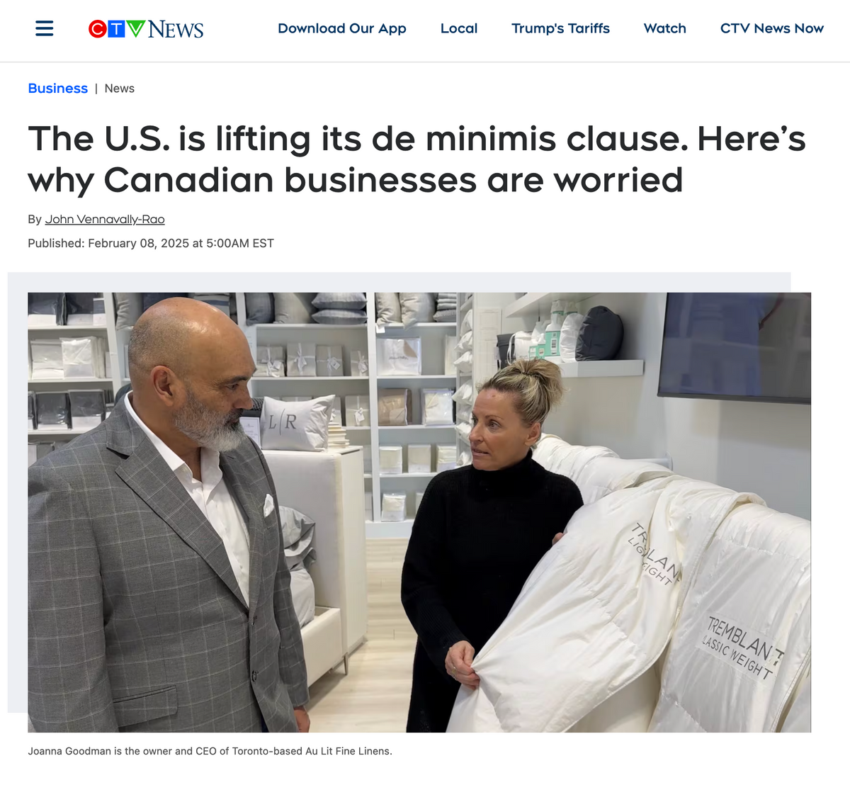 Our CEO Joanna Goodman Speaks With CTV News About The Future of Canadi