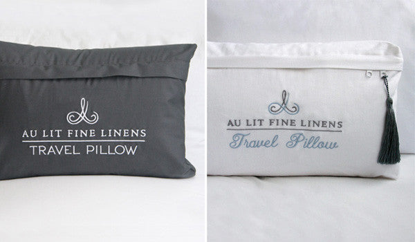 Our Travel Pillow, now in grey.