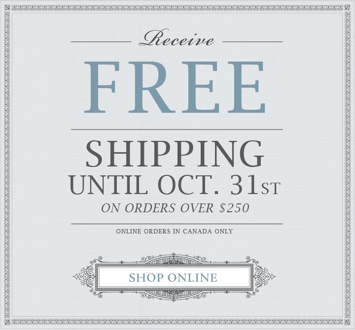 Free Shipping Until October 31st!