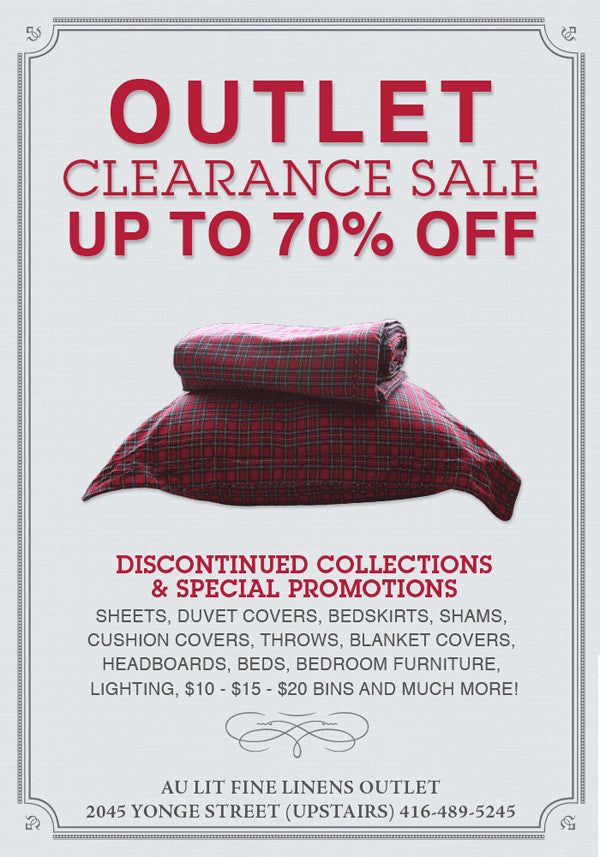 Our Outlet Clearance Sale starts today!