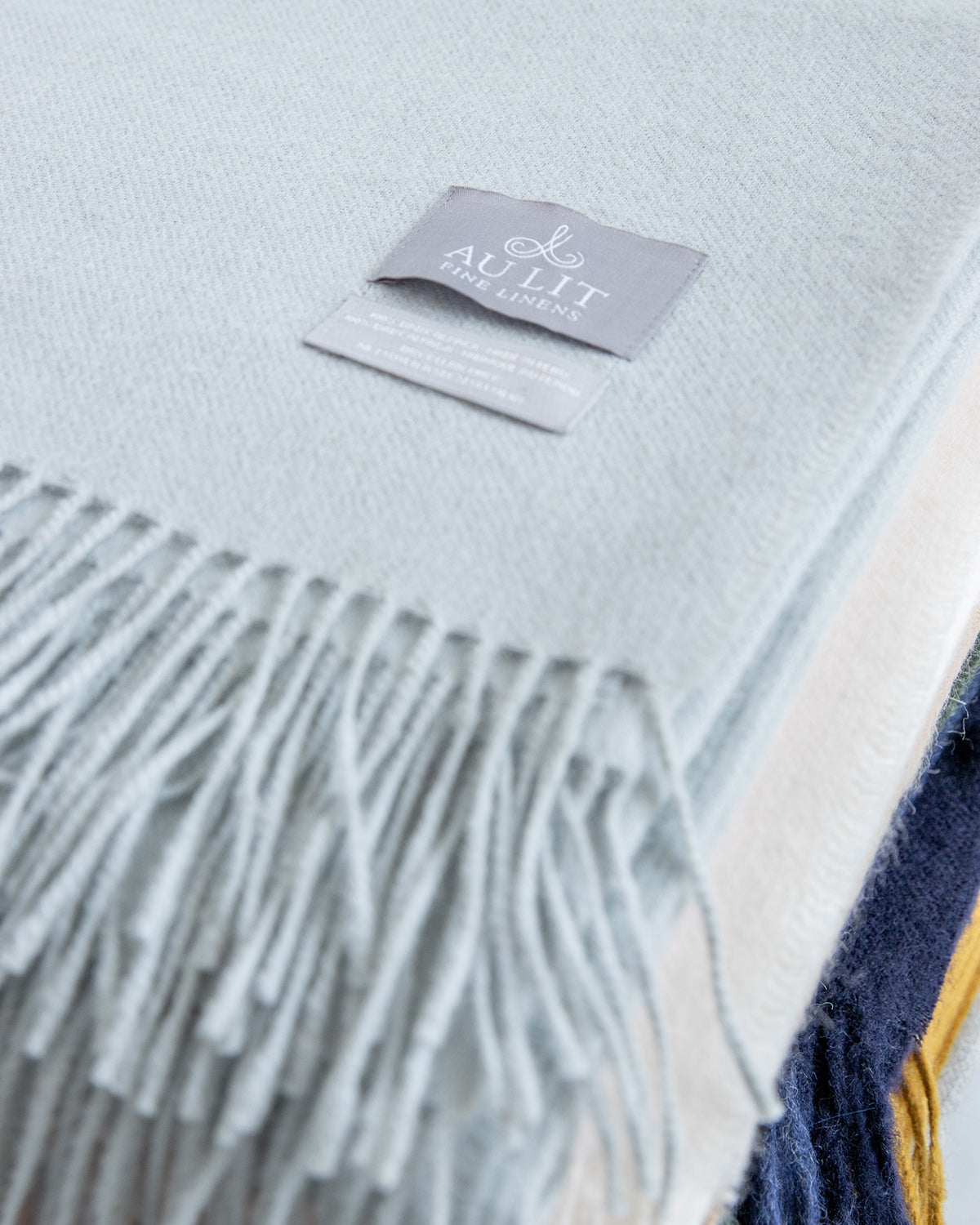 Café & Cream Diamond Baby Alpaca Throw main image 1