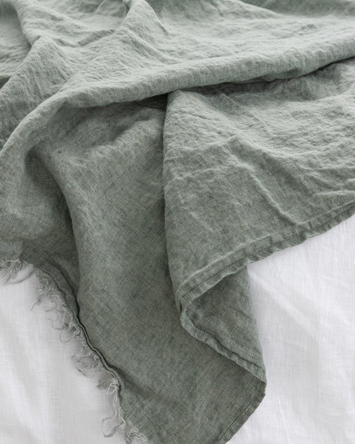 Linen Throw Eucalyptus