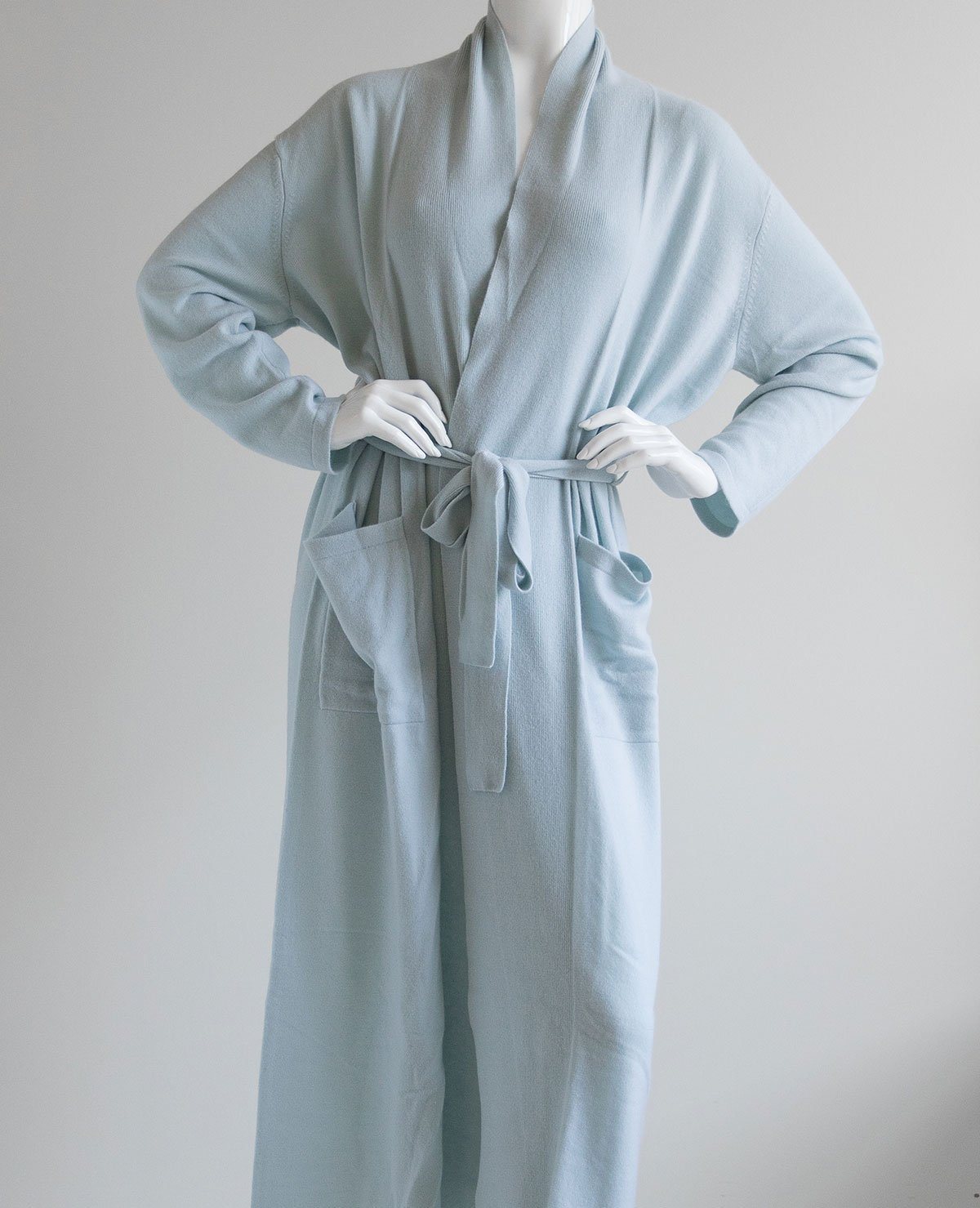 Cashmere Robe Dawn Blue