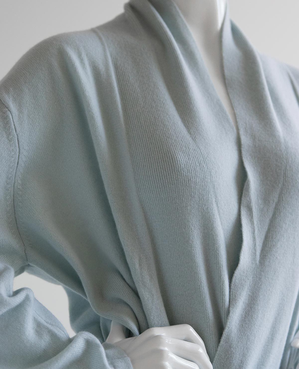 Cashmere Robe Dawn Blue