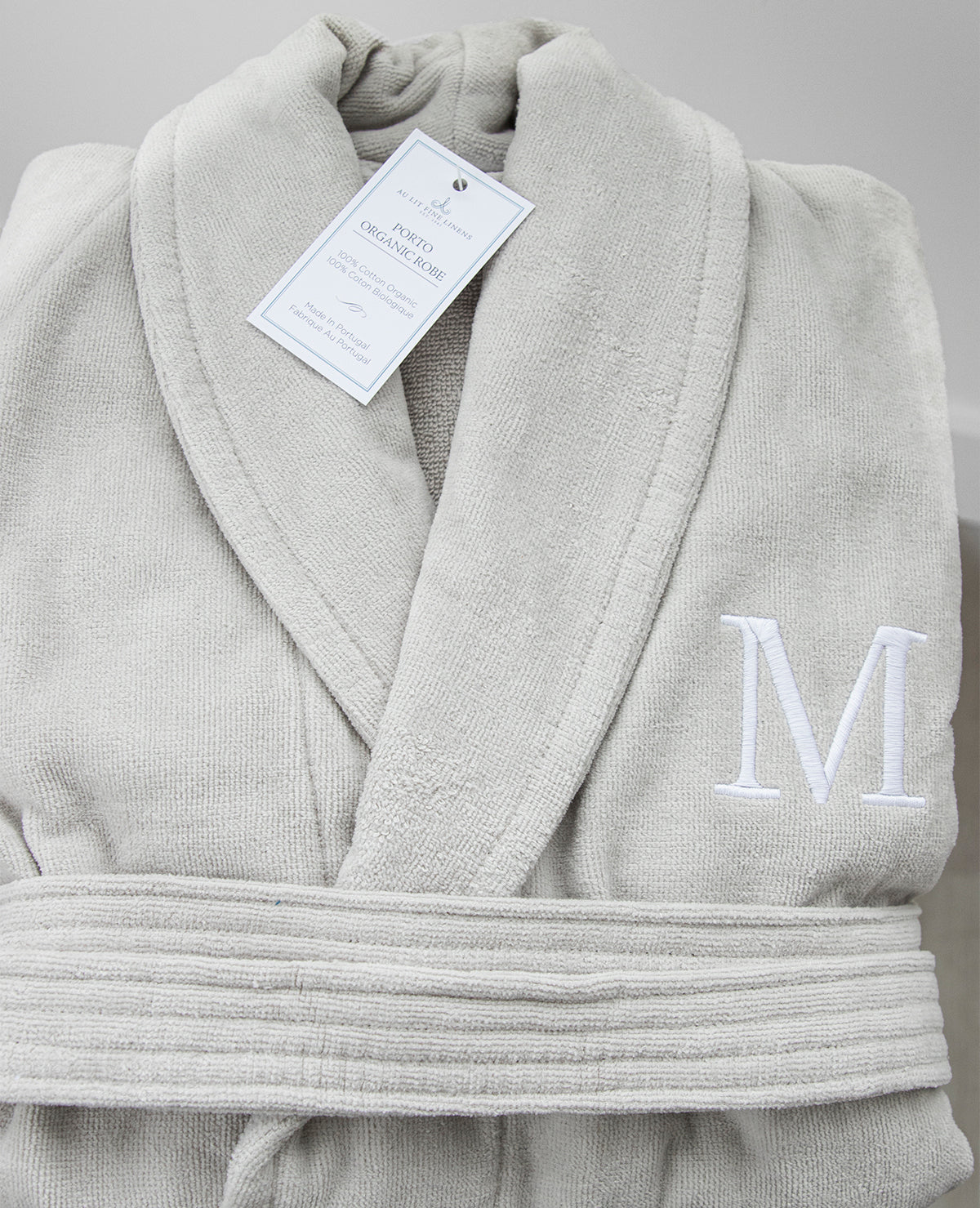 Custom Monogrammed Terry Robe - Au Lit Fine Linens