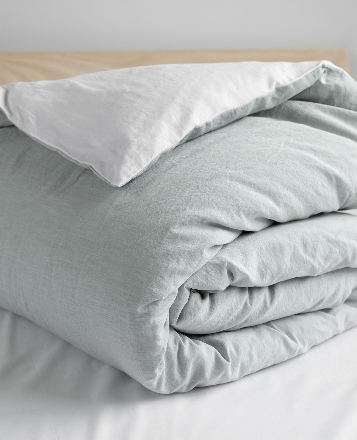 Duet Washed Linen White/Skylight