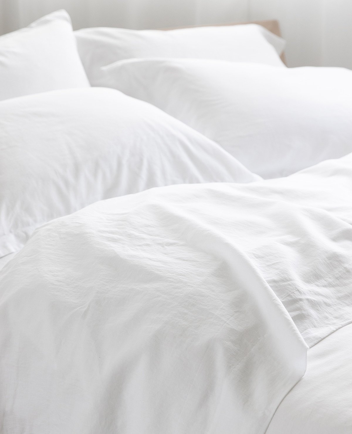 Washed Linen/Cotton White