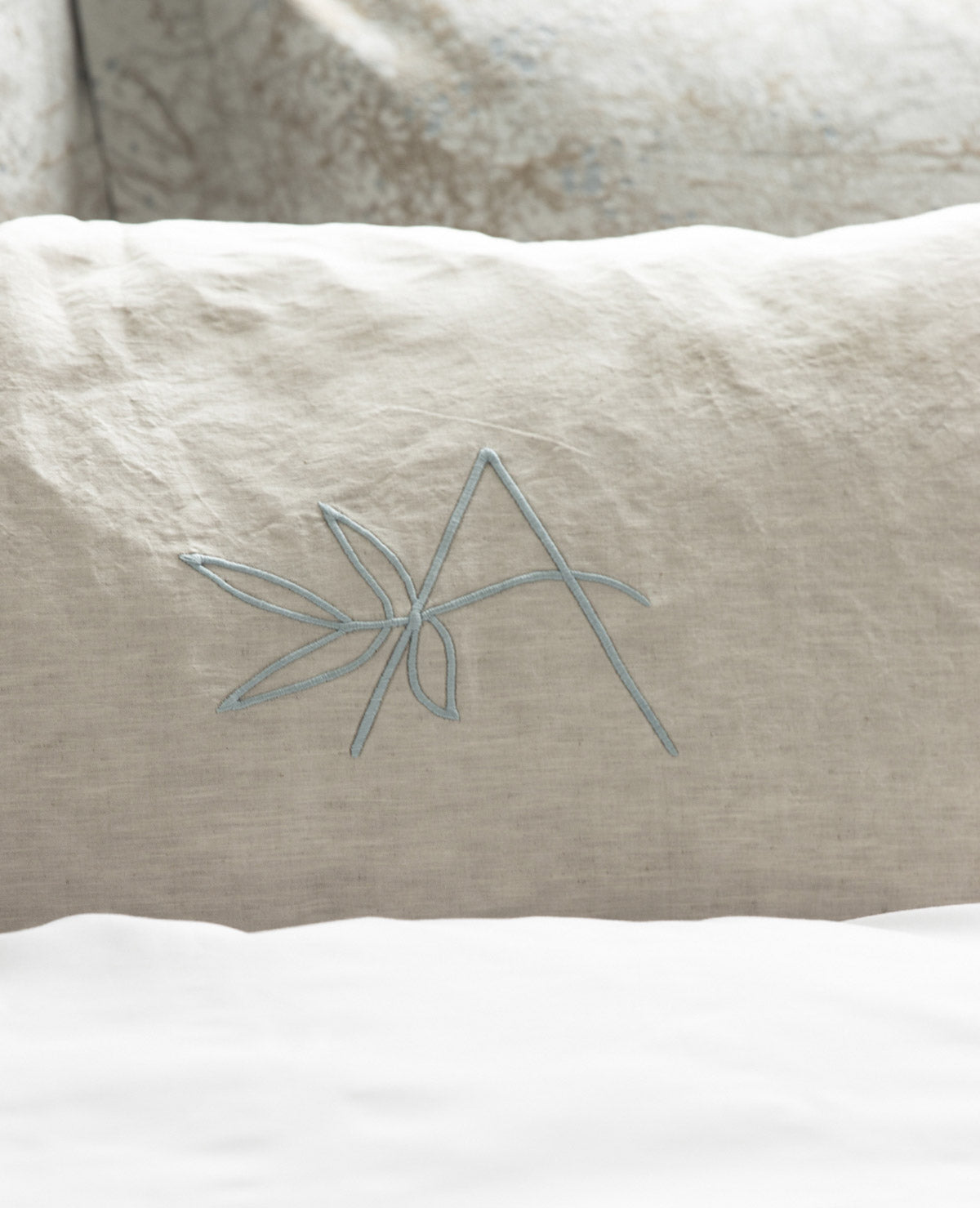 Fitzgerald Monogram/Linen Cushion